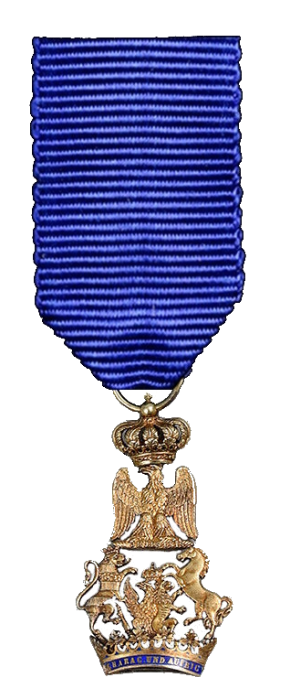 L'ordre de la Couronne de Westphalie Chevalier de 1ère classe